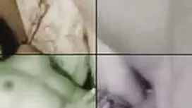 Pasangan duduk di de ...